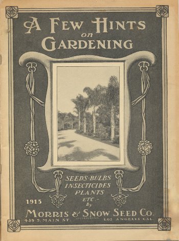 Morris & Snow Seed Company 1915 catalog cover